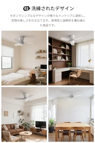 Coizabera シーリングファンライト 60cm