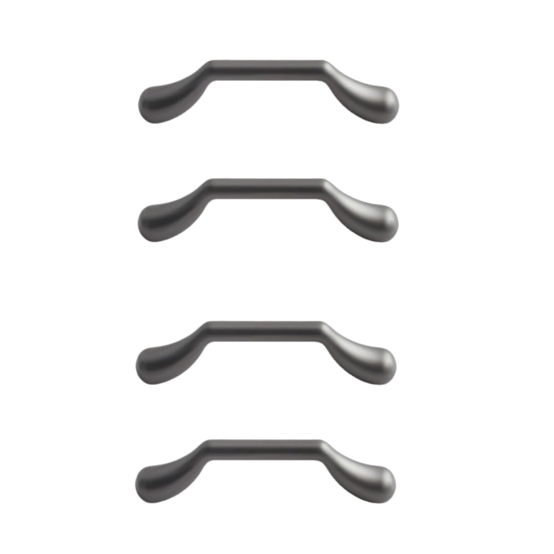 Poignée de porte grise en alliage de zinc pour un mobilier moderne