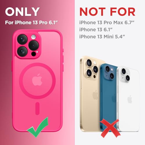 Coque iPhone 13 Pro MagSafe CAPRARO protection caméra rose vif - 2