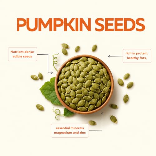 Image of Zucchero Pumpkin Seeds (400g) -Raw AAA Grade Seeds for eating |30 g Protein | Brain Booster| Super Food | Healthy Snack | Immunity Booster | Real Food | Lab Tested