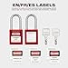 Boviisky Lockout Tagout Locks Set - 10 Red Lockout Tagout Safety Padlock Keyed Different, 2 Keys Per Lock, OSHA Compliant Loto Locks for Lock Out Tag Out Stations and Devices