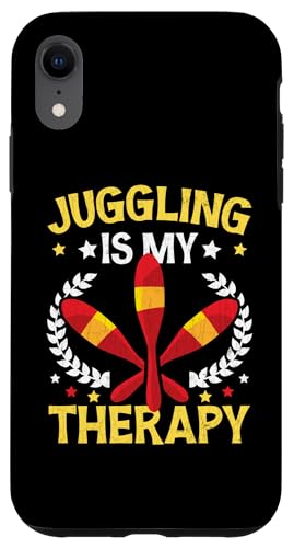 Carcasa para iPhone XR Gráfico Juggler Funny Juggling Is My Therapy Circus Lover