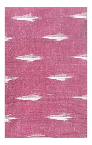 Image of Cotton Pochampally ikat unstitched blouse, Kurthi, long frock fabric material for women (1 meter, 2 meters & 3 meters)