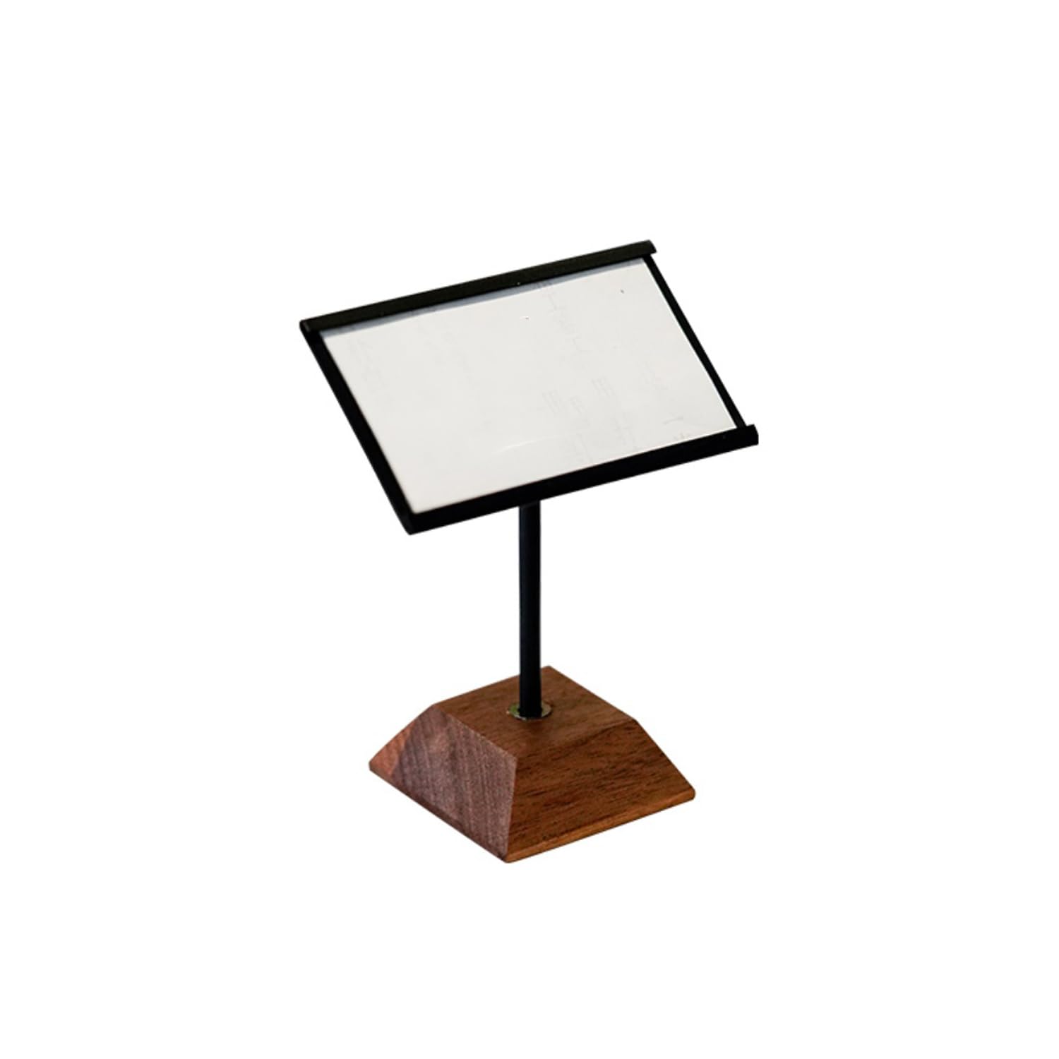BPABDEITR Porta Numero de Mesa Porta Tarjetas, Clip de Etiqueta Interior reemplazable, portaetiquetas de Metal Vertical, Carpeta de Publicidad Pop, página Interior 97 x 53 mm
