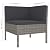 Matalde 3 Piece Patio Lounge Set with Cushions Poly Rattan Gray-138
