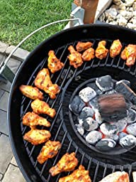 Votenli C883E Cast Iron Cooking Grid Grates Replacement For Weber 22.5 Inches One-Touch Silver, Bar-B-Kettle, Master-Touch And One-Touch #TOP1