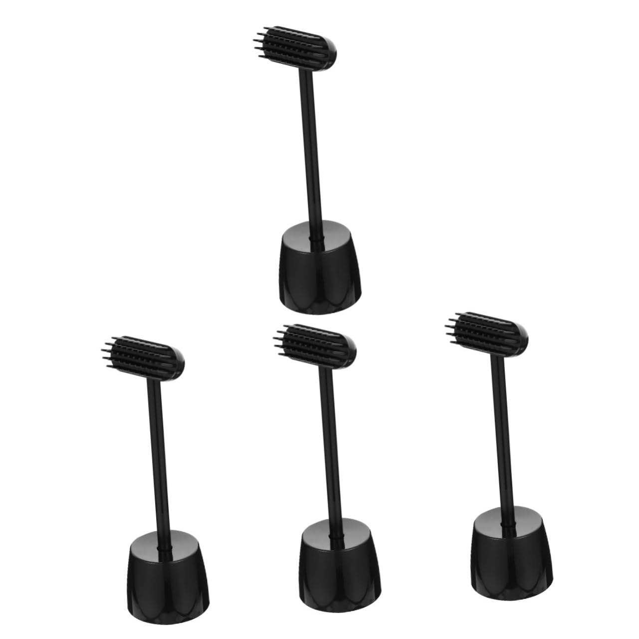FRCOLOR Lot de 4 brosses à cheveux pour animaux de compagnie - Brosse autonettoyante pour chien - à poils d'animaux - de toilettage pour chat - de massage ABS