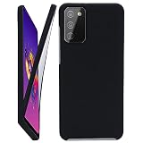 CEKA TECH Coque pour Samsung Galaxy A02s, Protection intégrale Avant + arrière en Rigide, Housse Etui Tactile 360 degré – Antichoc, Transparent pour (Galaxy A02s (6,5 Pouces), Noir)
