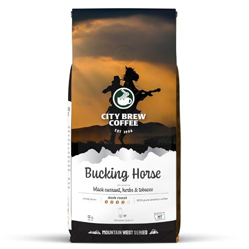 City Brew Bucking Horse Café En Grano Tostado Oscuro 12 oz miniatura 1