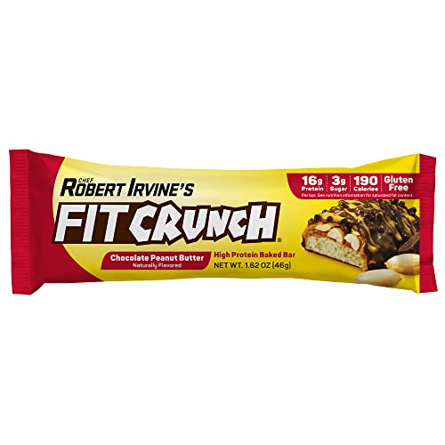 Fitcrunch Protein Bars, Snack Size Value Pack, Gluten Free, Made With Whey Proteins (20 Snack Size Bars, Peanut Butter) #TOP5