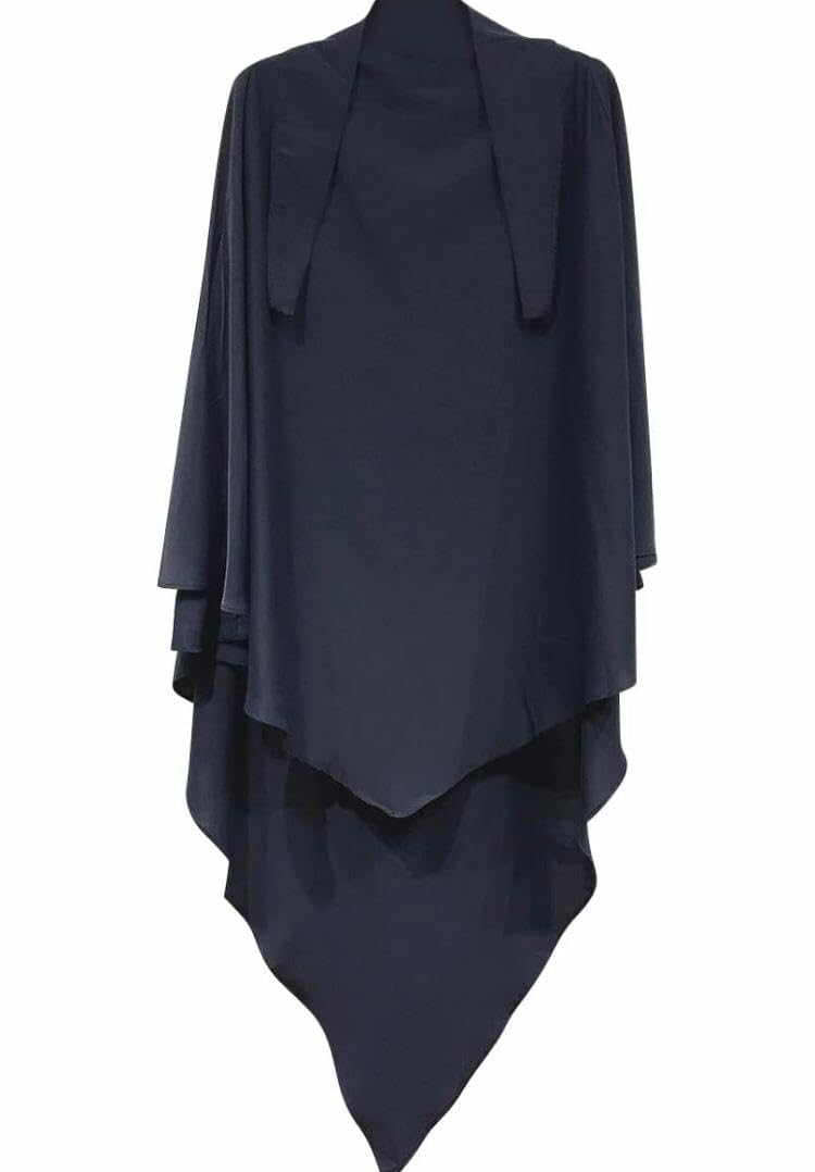 GenericKhimar : Single Layer Triangular Khimar-Hijab-Jilbab for Girls & Women in Single Layer | Tie Back Burkha Jilbab Khimar Style Abaya Hijab Niqab Islamic Modest Wear