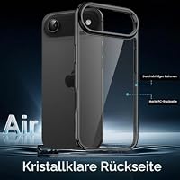 JETech Hülle für iPhone Air, Anti-Vergilbung, Schwarz – Ansicht 3