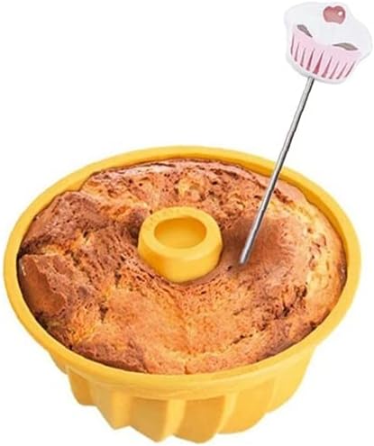 Cake Tester Stainless Steel Cupcake Shape Cake Tester Probe Skewer Metal Cake Baking Cooking Bread Tool for Cupcake Muffin Bread Pancake 2pcs Kitchen Tools Durability and Practicality