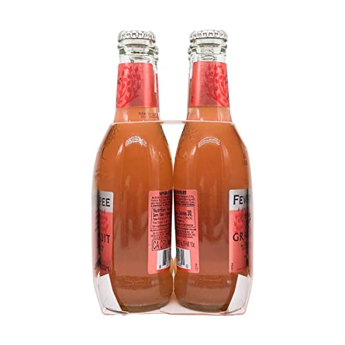 FEVER-TREE Sparkling Pink Grapefruit Mixer, 6.8 Fl Oz (Pack of 4)