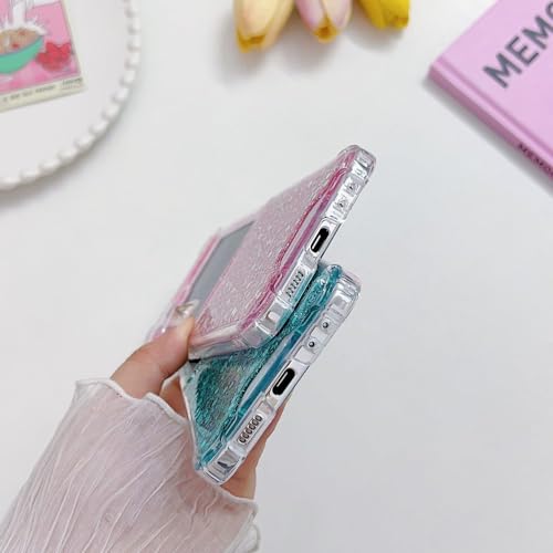 Coque Samsung Galaxy Z Flip 5 transparente antichoc à paillettes rigide par ENILSA - 6