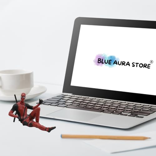 Image of Blue Aura Superhero Car Dashboard Action Figure | Mini Size Width-8.5cm Collectible PVC Multicolour | DDPL Sitting