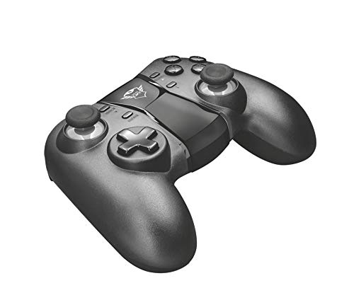 Trust Gaming GXT 590 Bosi ワイヤレス Bluetooth コントローラー モバイルおよび PC 用、充電式バッテリー、13 ボタン、2 アナログジョイスティック、振動応答、Windows および Android 用ゲームパッド - ブラック