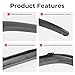 KARPAL Front Wheel Arch Fender Flare Molding Trim Compatible with 2016-2022 Grand Cherokee, Passenger Right Side, Replacement 5XT68RXFAC