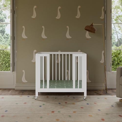 Babyletto Rolli All-Stages® Midi Crib Conversion Kit in White, Greenguard Gold Certified, FSC Certified, Portable & Adjustable with Pad Included