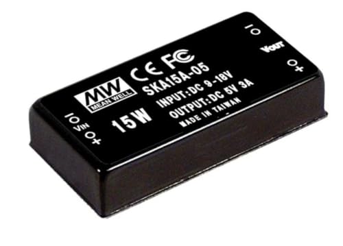 SKA15C-12,Isolated DC/DC Converters - Through Hole 15W 36-72Vin 12Vout/125-1250mA