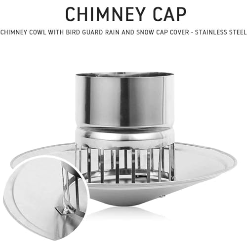 Chapeau de cheminée rond en acier inoxydable durable contre les intempéries