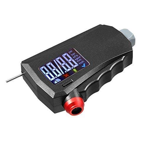 KOMVOX Digital Tire Pressure Gauges 150 PSI, Tire Thread Depth Gauge, Emergency Life Hammer Car Window Breaker 3 in 1 for Truck Bicycle, Compact Portable Motor Vehicle Car Accessories