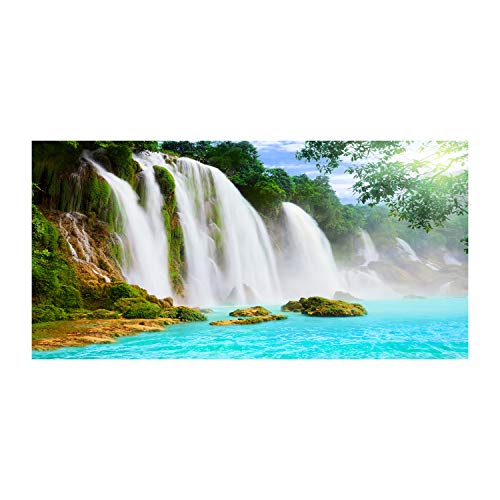 Splashback guard en verre trempé haut de gamme paysage cascade