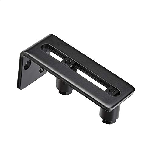 Amazon Basics Ab-Bdh111, Black Barn Door Adjustable Floor Guide, 2-Pieces, Two-Pack, 4.125 Inch #TOP1