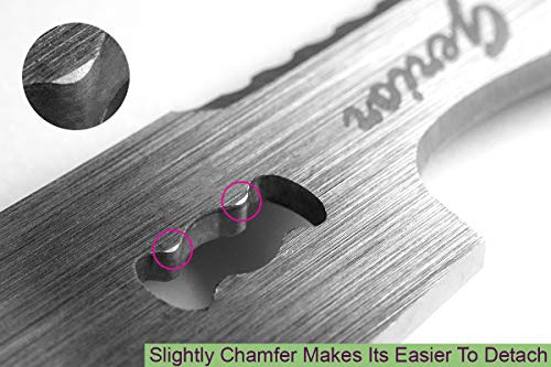 Kitchen Scissors - Heavy Duty Shears for Cutting Chicken, Poultry, Food, Meat - Black Handle - Thumbnail 3