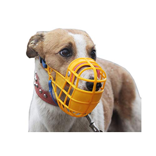 Adjustable Dog Muzzle, Soft Basket Plastic Muzzles for Dog