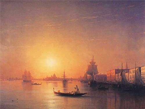 Toile Venise Ayvazovsky 60x90cm pour remplacer un mur vide par une œuvre vibrante