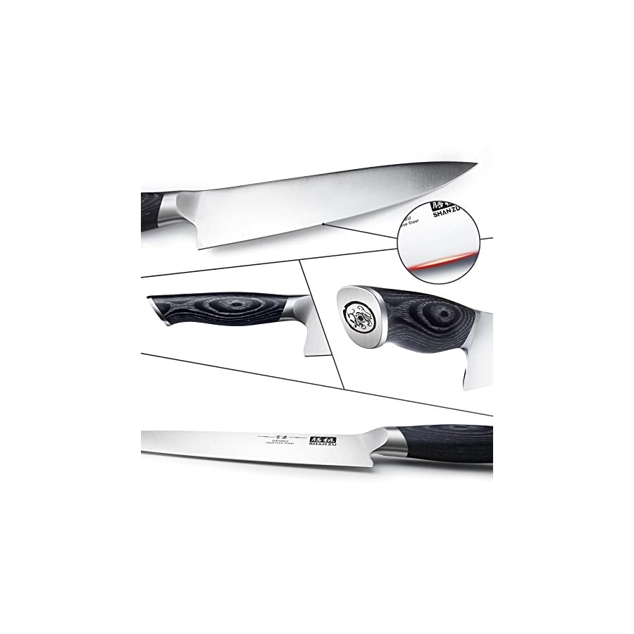 SHAN-ZU-8-inch-Japanese-Chef-Knife-Chefs-Knife-Kitchen-Knives-Japanese-Super-Steel-Sharp-Chefs-Knives-with-K133-Ergonomic-Handle-Black-Tortoise-Genbu-Series SHAN ZU 8 inch Japanese Chef Knife, Chefs Knife Kitchen Knives, Japanese Super Steel Sharp Chef's Knives with K133 Ergonomic Handle, Black Tortoise Genbu Series