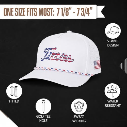 Image of Curves & Clubs Titties Golf Hat - Funny Golf Hat, Titties Hat - Funny American Hat - One-Size-Fits-All - Men's Gifts