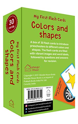 My First Flash Cards Colors And Shapes: 30 Early Learning Flash Cards For Kids