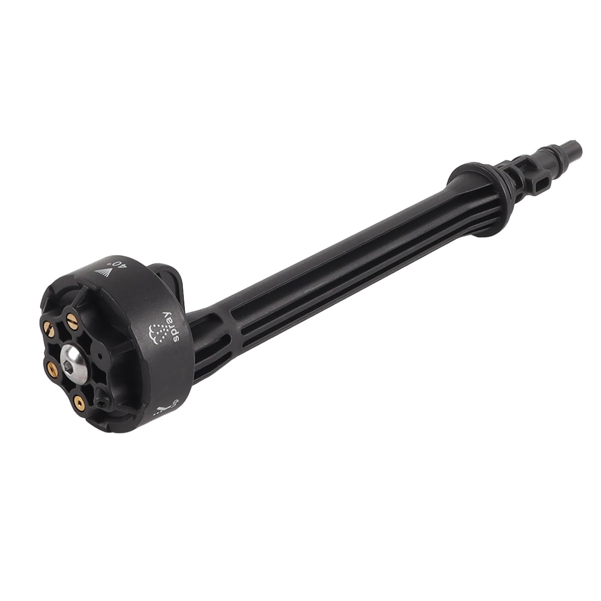 Qury 6 in 1 Car Wash Water Nozzle Adapter Nozzle Extension Rod 27.5cm Long Pressure Washer Attachment