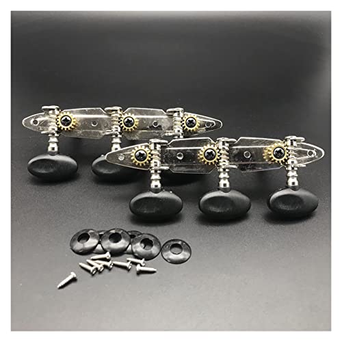 WNWN 6SET Style De Bateau Tuners De Guitare Classique Touches De Réglage Têtes De Machine Têtes Noires Bouton Noir À… - Les Beatles, Paul McCartney, John Lennon, RIngo Starr, George Harrison WNWN 6SET Style De Bateau Tuners De Guitare Classique Touches De Réglage Têtes De Machine Têtes Noires Bouton Noir À… – Image 4