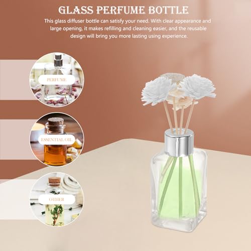 Difusoras de perfume para mesa de tocador KOCKSHION juego de 4 frascos plata 8