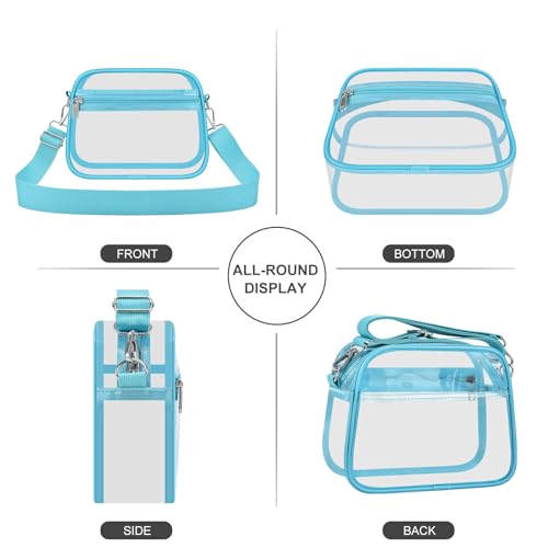 USPECLARE Clear Bag for Stadium Events Clear Handbags Purses for Sports Fans Transparent Crossbody Bag for Concerts Festivals - Image 5