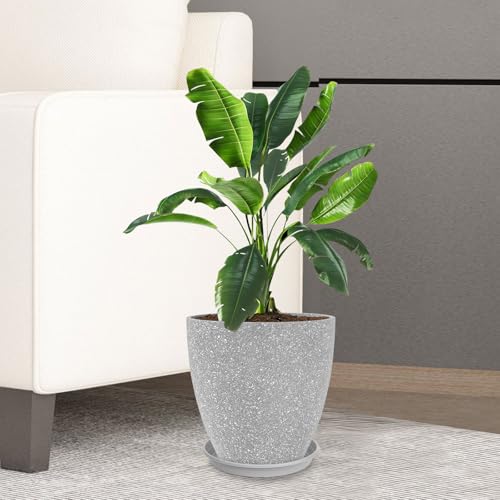 GameXcel Flower Pot Indoor - Outdoor Plant Pot - Gray