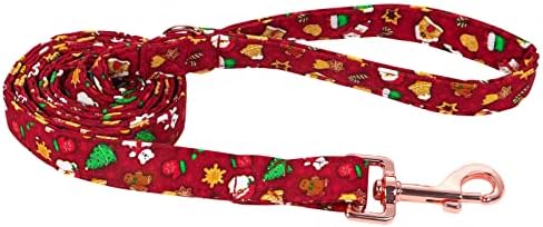 ARING PET Christmas Dog Collar, Cotton Dog Collar with Bow, Adjustable Red Plaid Bowtie Dog Collar with Metal Buckle for Small Medium Large Boy and Girl Dogs