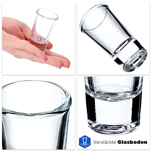Schnapsgläser Kadax 6er Set 28ml für Alkohol und Shots