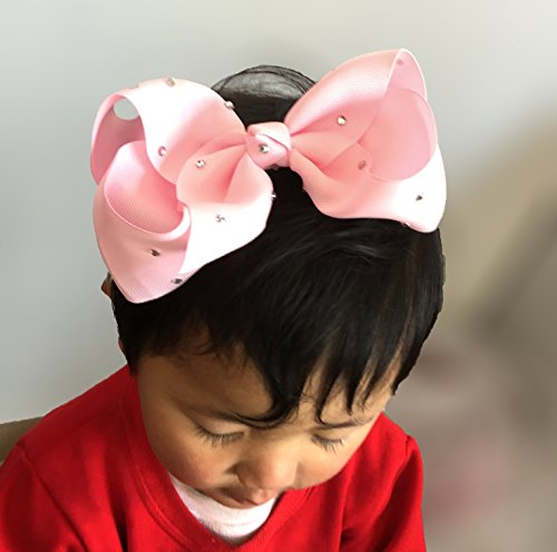 Cellot 6 Inches Big Hair Bows Clip Glitter Rhinestones Large Boutique Cheer Bows Alligator Hair Clips For Baby Girls And Toddlers Hair Accessory Pack Of 16 #TOP7