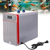 YANDDEA 150W Aquarium Chiller, 42 gal Water Chillers, Hydroponic Cooler Fish Tank Cooling System for Axolotl Coral Reef Shrimp, 160L, with Detachable Air Inlet and Outlet Mesh