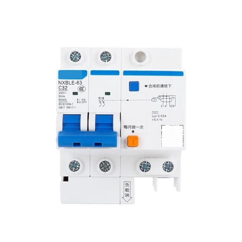 Interruptor diferencial NXBLE-32 4P D32 30mA para protección eléctrica doméstica e industrial