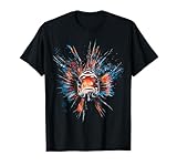 tee shirt bleu marine camaieu Convient également comme motif pour les amis, la famille et les enfants. Si vous voulez faire plaisir aux amateurs de poisson lion, vous trouverez une large gamme d'illustrations de poisson lion sur différents produits via notre marque @n!mal, pour tous les amoureux des animaux.