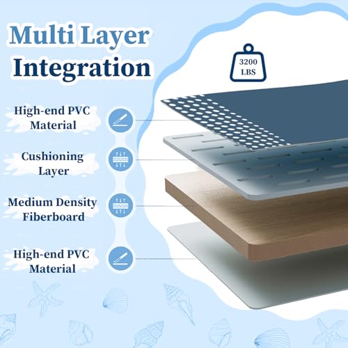 Foldable Non-Inflatable Kids' and Adults' Outdoor Swimming Pool - Hard Plastic Shell, Kid Pool for Backyard Dog Pools (113" x 66" x 20")