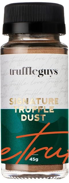 TruffleGuys Signature Truffle Dust (45g) | Award-Winning Truffle Powder Made With Italian Black Truffles | Incredibly Versatile Gourmet Umami Seasoning in a Shaker Jar | Sprinkle on Everything | Vegan