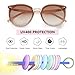 ROVATRIX Sunglasses for Women 2025 – Trendy Round Retro Vintage Shades, Oversized UV400 Protection Eyewear for Driving, Beach, and Daily Fashion