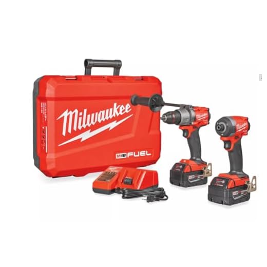 Milwaukee 2796-22 M18 FUEL ONE-KEY 18-Volt Lithium-Ion Brushless Cordless Hammer Drill/Impact Driver Combo Kit
