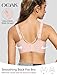 OEAK Womens Seamless Push Up Bras No Underwire Full Coverage Anti Sagging Comfortable V Neck Bra Wireless Everyday Jelly Bra 2XL Nude